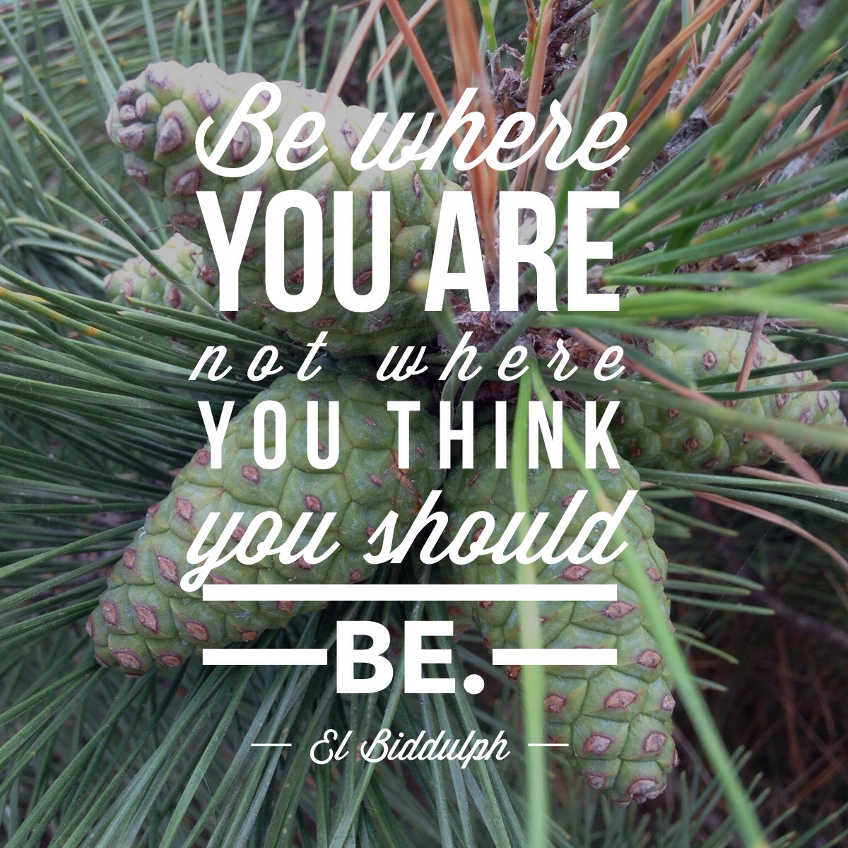 Be Where You Are